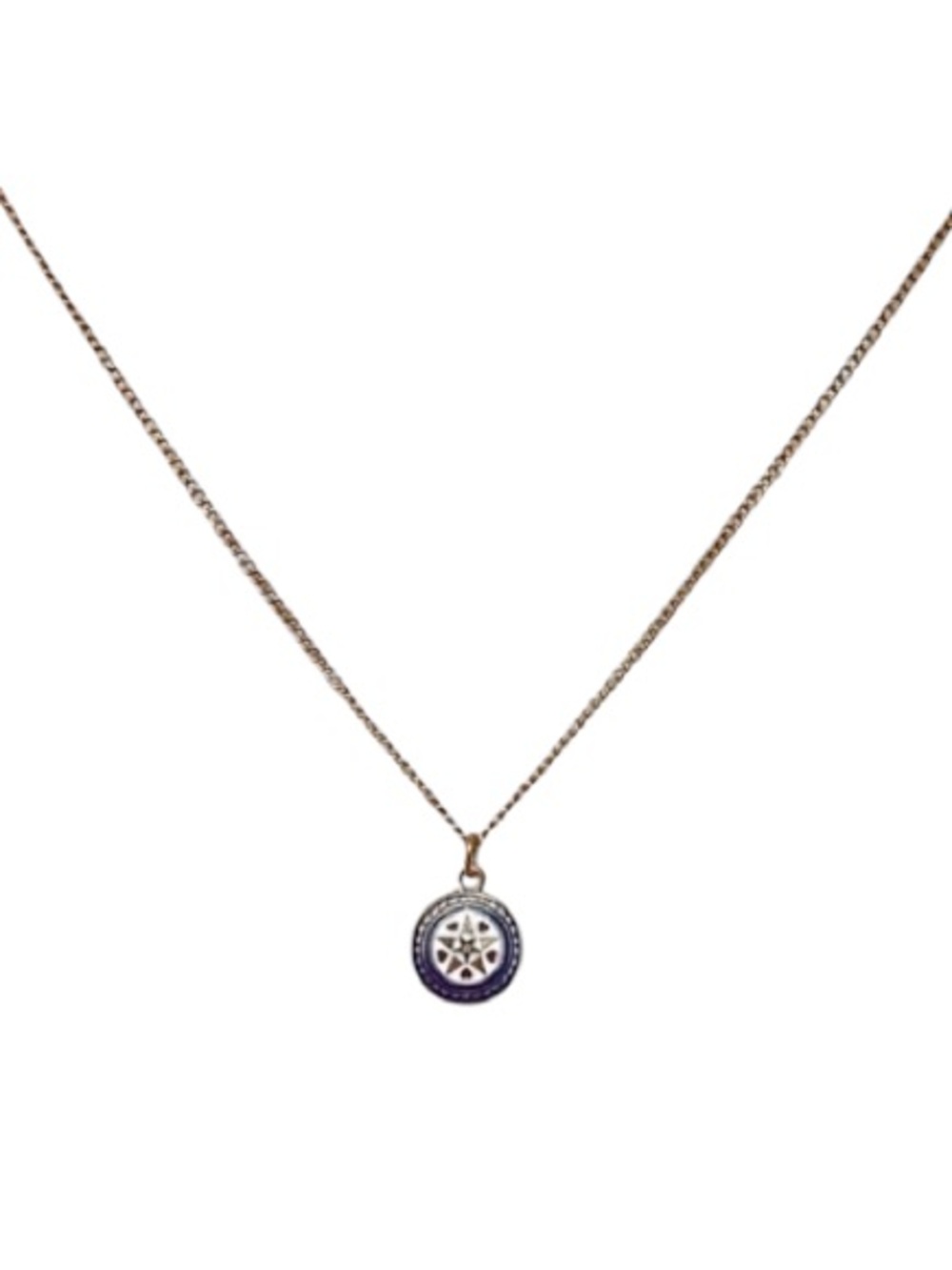 Vintage 12k gold plated OES Masonic pendant necklace
